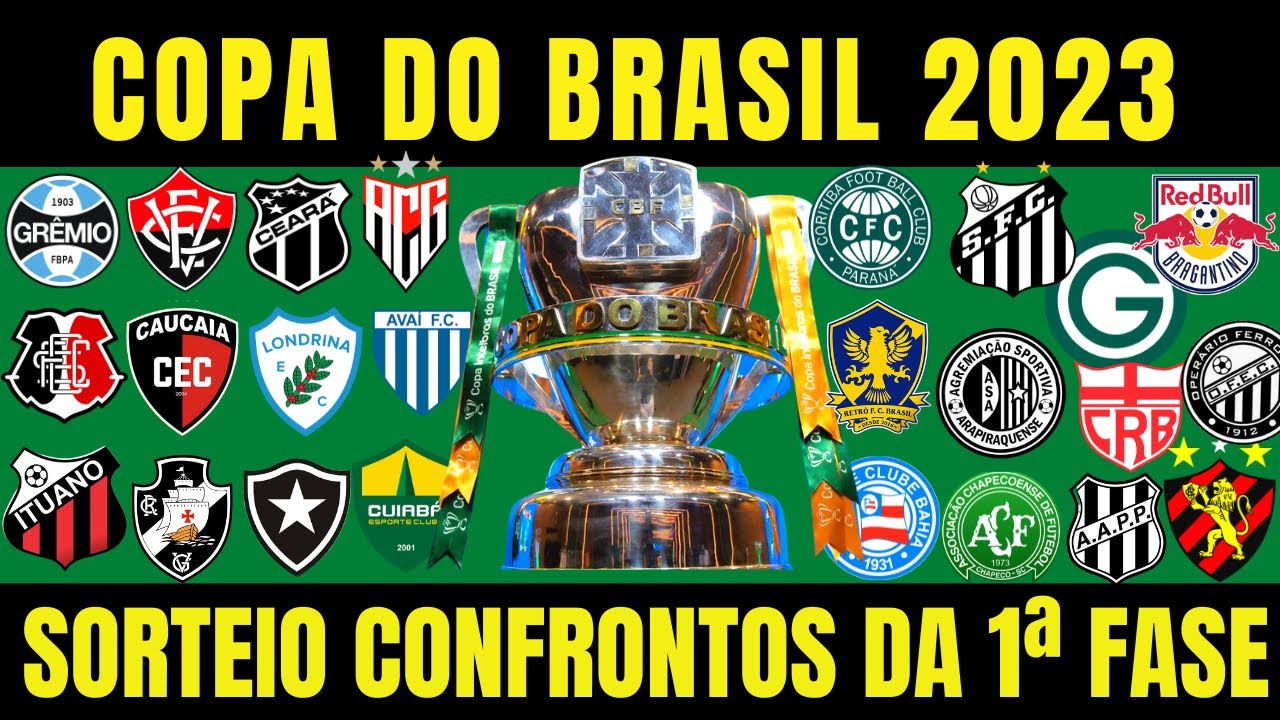 CONFIRA OS CONFRONTOS DA 1ª FASE DA COPA DO BRASIL 2023 APÓS O SORTEIO ...