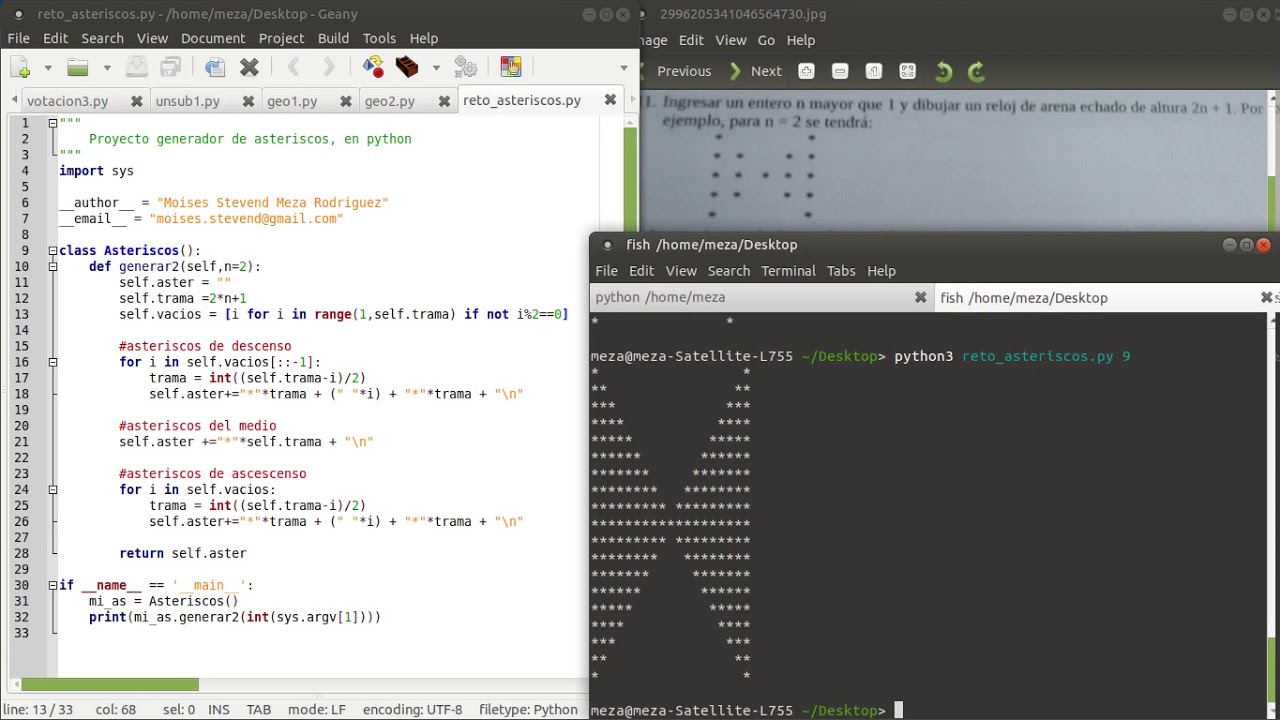 asteriscos python - YouTube