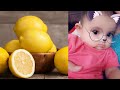 My baby tasted Lemon for the 1st time/cute baby tasting lemon/Kiran a supermom