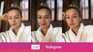 Kristina Romanova via Instagram Live. (April 28, 2018)