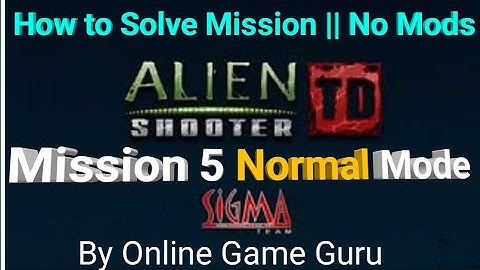 Alien Shooter TD - WALKTHROUGH - MISSION 5 NORMAL MODE By Online Game Guru | Android Game | hitarth