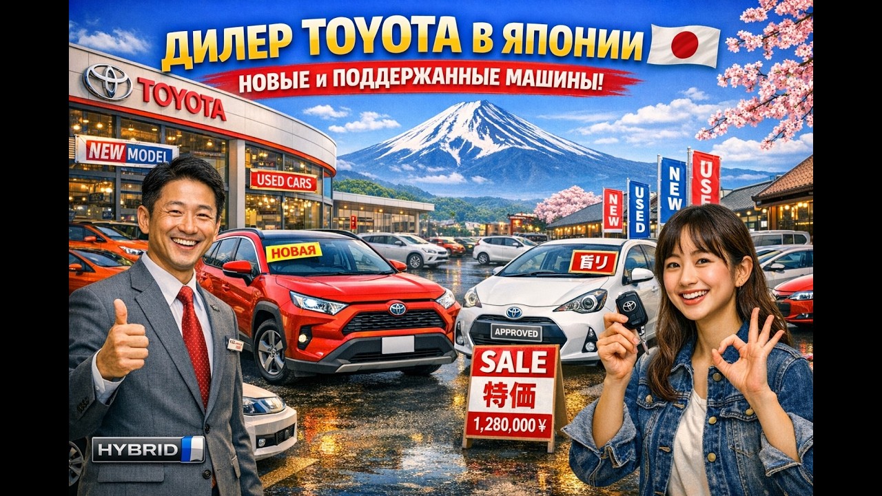 Toyota дилер в Японии — новые и подержанные авто 🇯🇵🚗