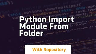 python import module from folder