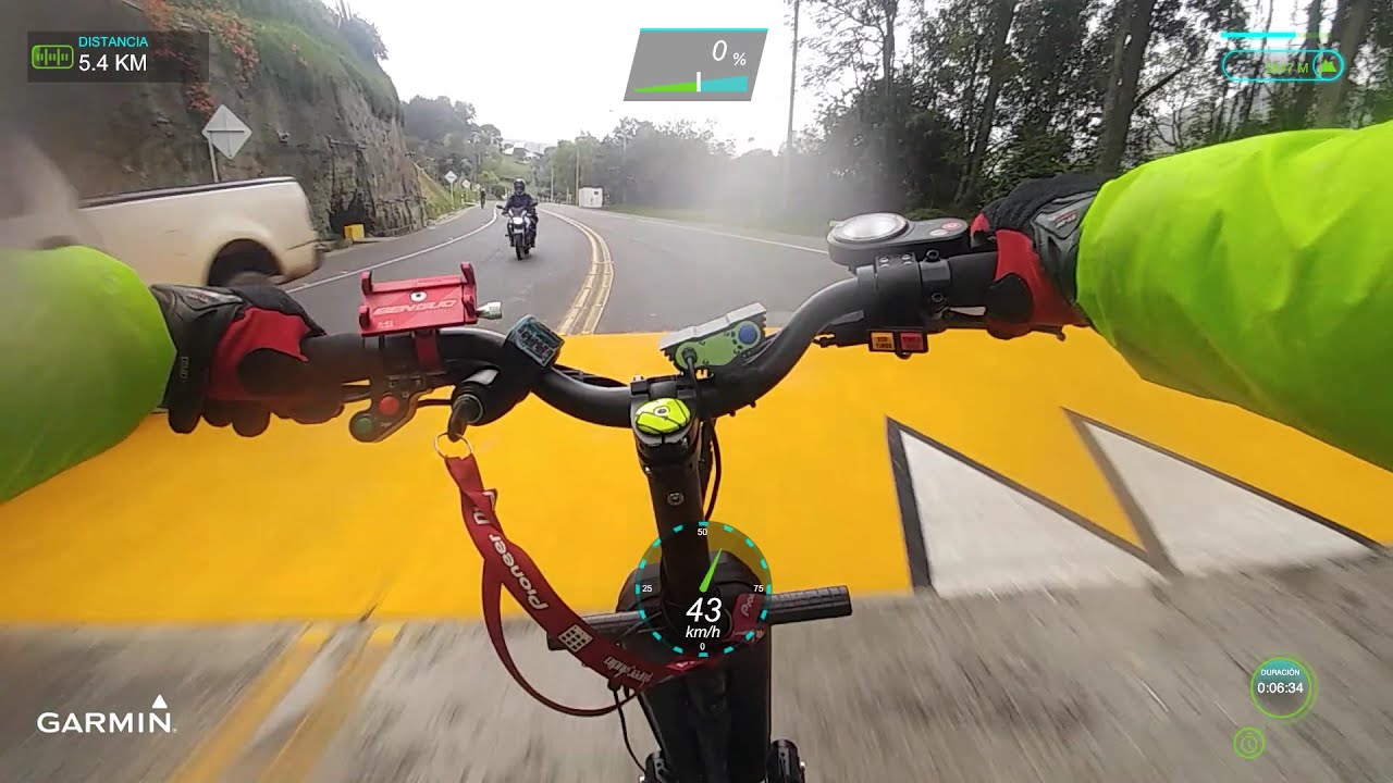 recorrido de la calera hasta bogota circunvalar en patineta electrica Zero 10x