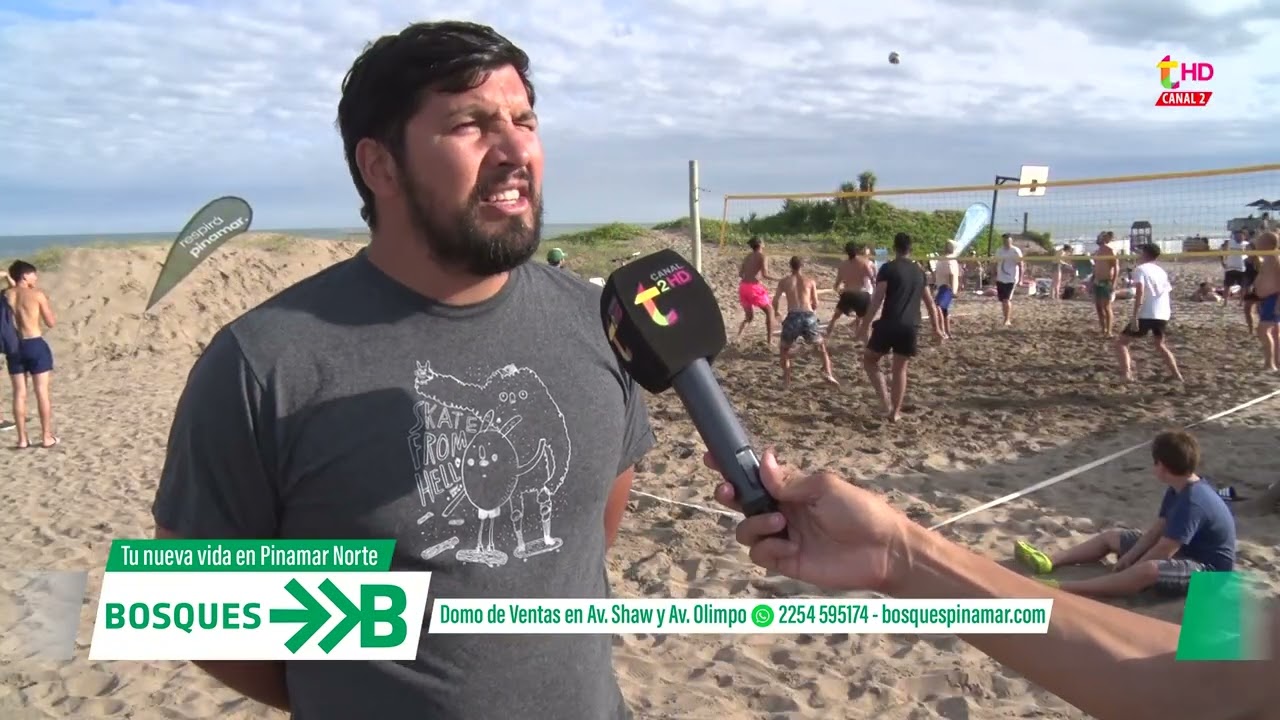 ASÍ ES LA PLAYA DEPORTIVA DE PINAMAR