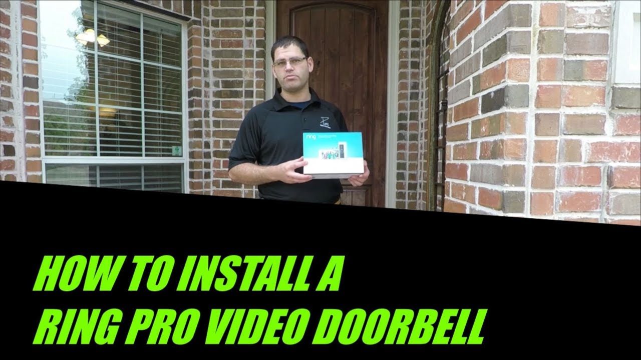 How to Install a RING PRO VIDEO DOORBELL