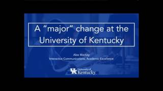 DrupalCon Baltimore 2017: A "major" change to the academic offerings at UK