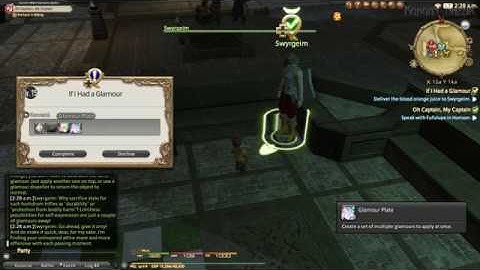 FFXIV - If I Had a Glamour (glamour quest)