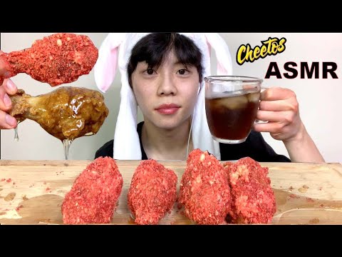 ASMR HONEY HOT CHEETOS FRIED CHICKEN MUKBANG 먹방 COOKING & EATING SOUNDS | eatingwdaniel