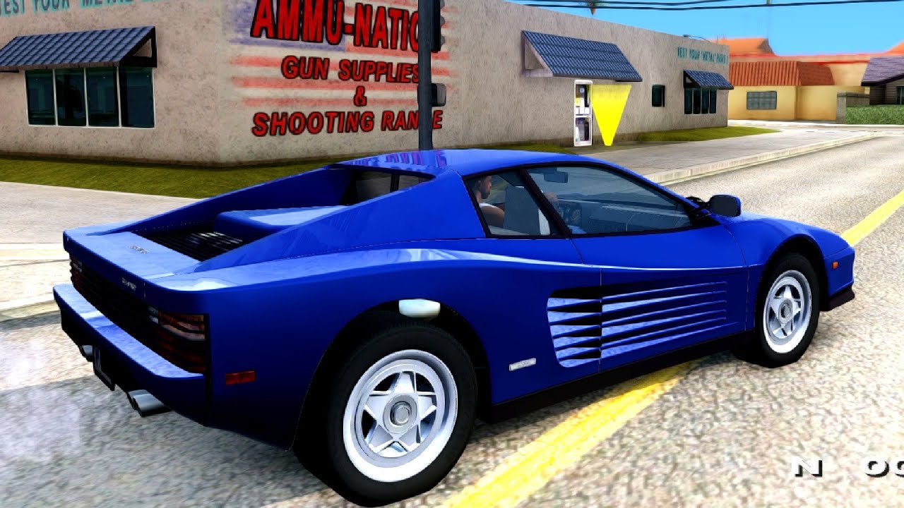 Ferrari Testarossa 1986 - GTA San Andreas _REVIEW - YouTube