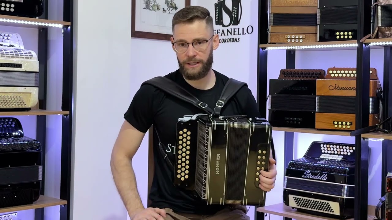Como funciona a Gaita Ponto 12 baixos GCF(sol, dó e fá) da HOHNER (acordeon, sanfona, pé de bode)