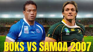 Samoa vs South Africa | Rugby World Cup 2007 Highlights | My Favourite Matches