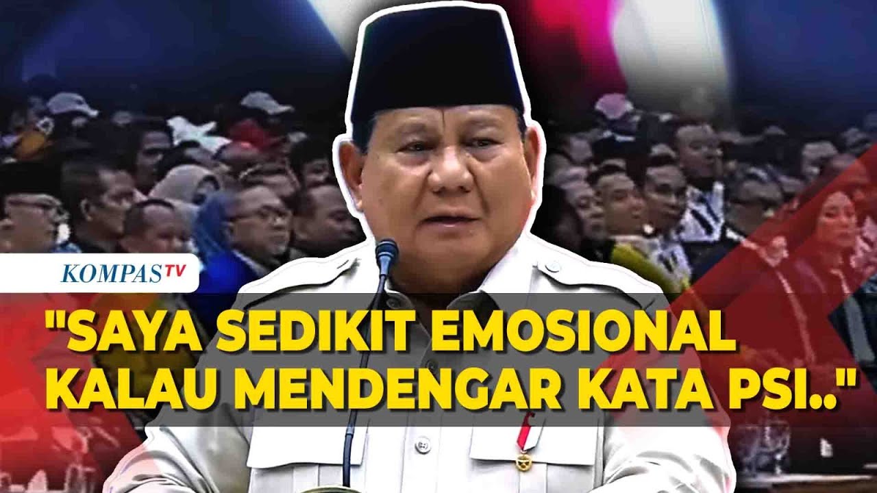[FULL] Pidato Presiden Prabowo di Kongres PSI 2025: Saya Emosional Dengar Kata PSI!