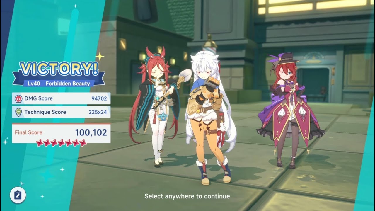 [Stella Sora] Boss Blitz S2: 100k Score | T0/Lv70/No-Emblem Fuyuka/Chixia/Flora Team