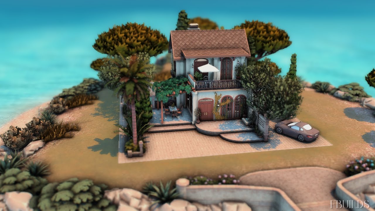 🏝️ Seaside Escape | The BEST Sims 4 Beach House ✨ Stop Motion Build