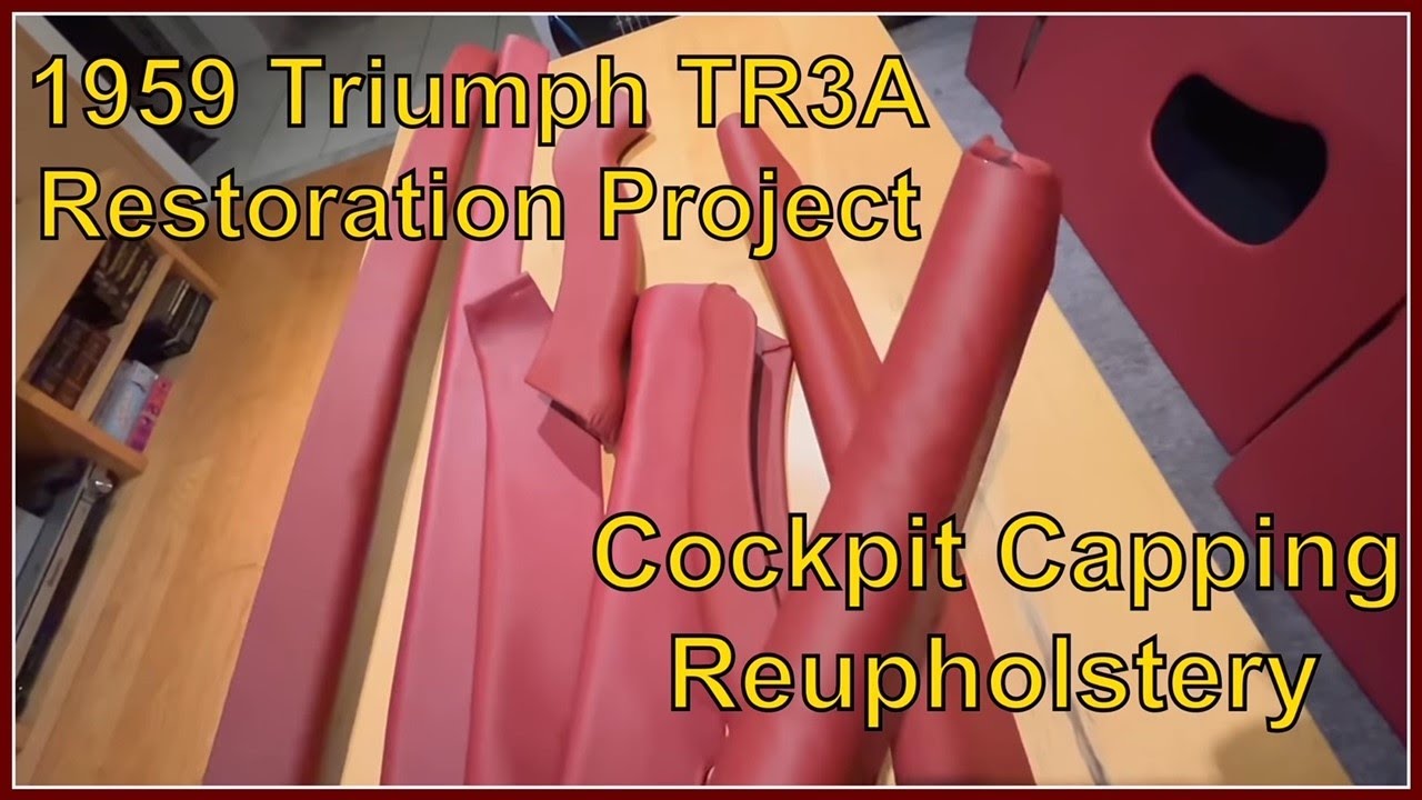 Проект реставрации Triumph TR3A 1959 года, замена покрытия кабины пилотов