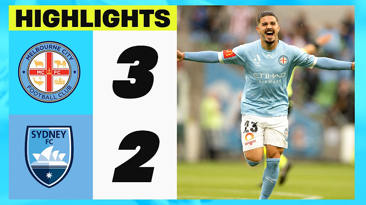 ALM Highlights: City 3-2 Sydney FC