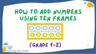 Adding Numbers Using Ten Frames | Pinay Math Teacher | Grades 1-2