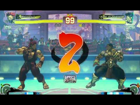 Ultra Street Fighter IV battle: Akuma vs M. Bison