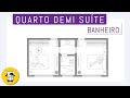 QUARTO COM BANHEIRO COMPARTILHADO | CURSO DE ARQUITETURA