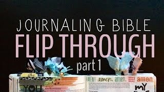JOURNALING BIBLE FLIP THROUGH// PART 1