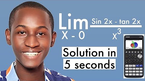 LIMITS CALCULATOR TECHNIQUE ON CASIO FX-CG50 GRAPHICAL CALCULATOR.