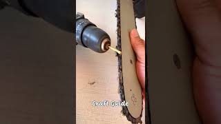🛠️🔋 Sharpening Chainsaw Teeth with an Electric Drill Attachment