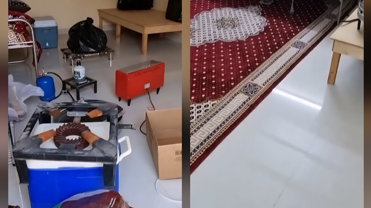 روتين تنظيف المستودع | نار حطب وقهوة سعودية وبسبوسة 🔥☕