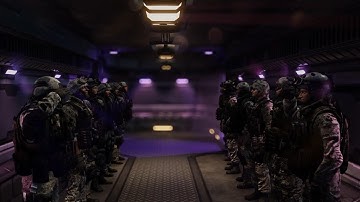 XCOM 2 final cinematic with different modern military/special forces
