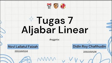 TUGAS 7 ALJABAR LINEAR | IMPLEMENTASI MATRIKS, SPL, DAN VEKTOR DENGAN PYTHON