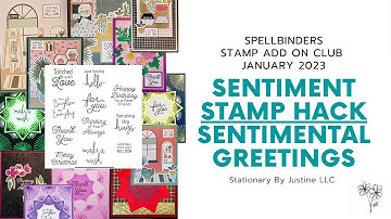 Stamping HACK for DIY Card Making with Sentiments