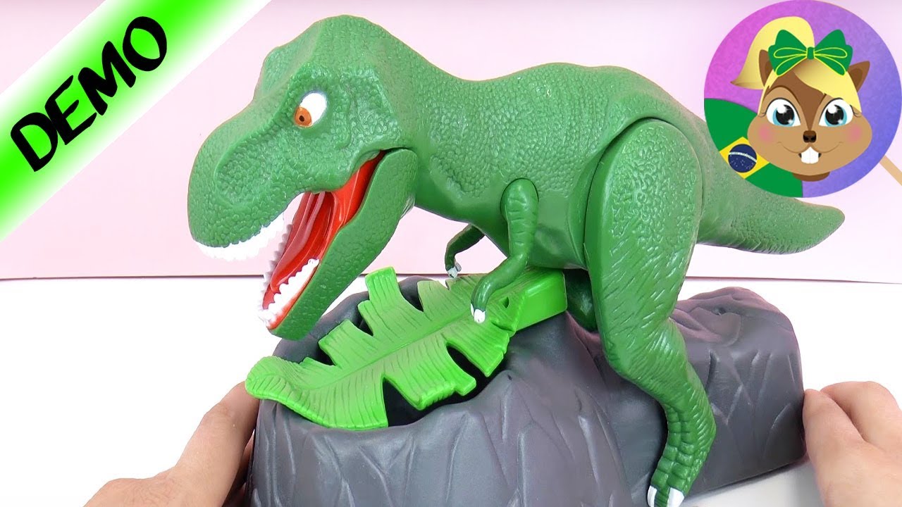 Dino Meal - T-Rex feroz - Quem consegue pegar os ovos do ninho do T-Rex?  Unboxing 