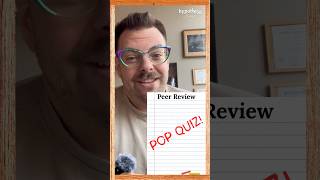 Peer Review is officially in session!
