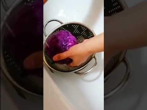 Washing Red Cabbage❤