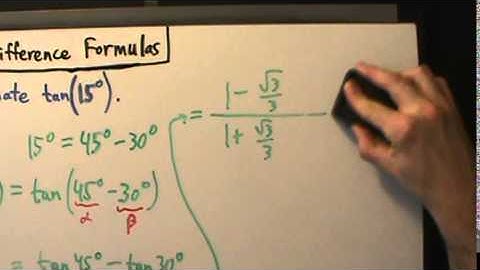 Trigonometry - Sum and Difference Formulas - Example 6