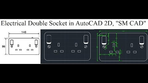 How to draw Electrical socket in AutoCAD 2D, #tutorial #how_to_draw #autocad #sockets #electrical