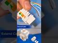 Quick LAN Cable Extension Using RJ45 Keystone Jack 🔌 | #NeHub #shorts #networking #cable #itskills