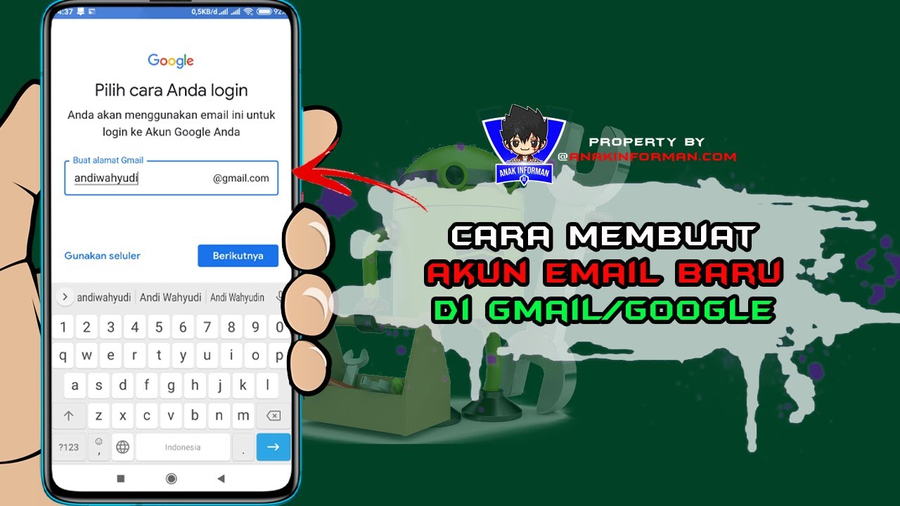 Cara Membuat Email Baru di Gmail 