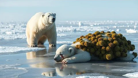 A Polar Bear’s Cry for Help: The Heartwarming Rescue of an Injured Cub