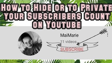 HOW TO HIDE SUBSCRIBERS COUNT GAMIT LANG ANG CELLPHONE  #4