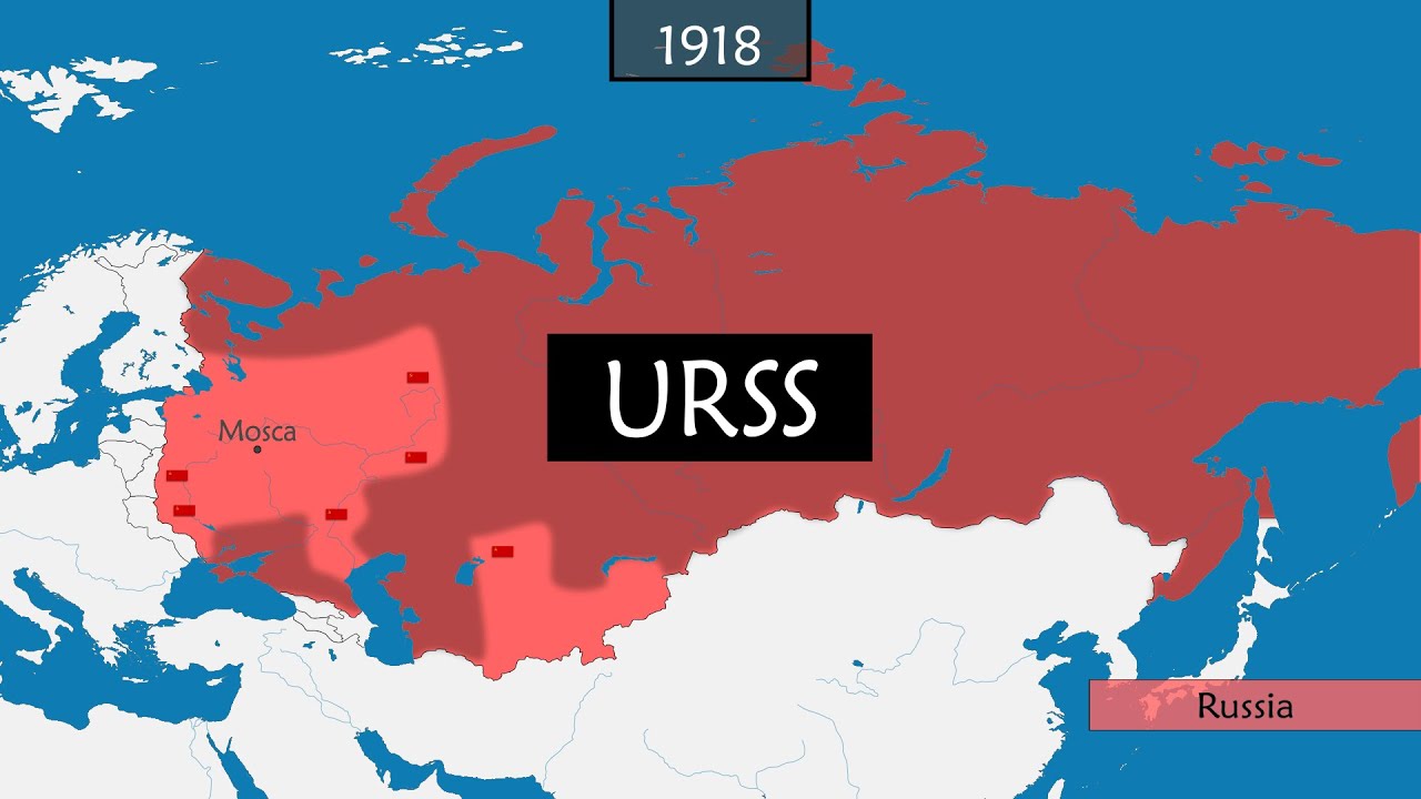 La storia dell’URSS riassunta in una mappa
