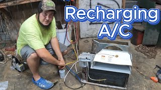 DIY Recharging a Window A/C With R134A