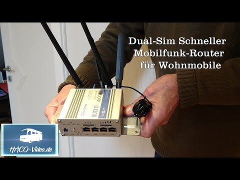 Dual-Sim,  schneller Mobilfunk-Router im Wohnmobil (RUTX 11)