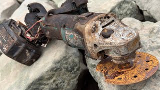 RESTORATION Destroyed Angle Grinder | Restore MAKITA Cordless 18v