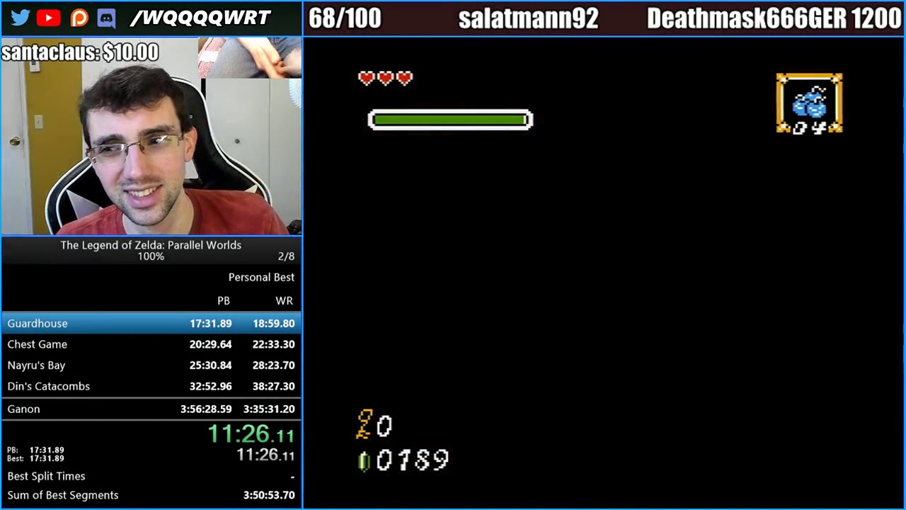 Parallel Worlds 100% Speedrun World Record - 