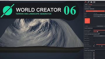 World Creator 2. Path filter settings. Shape filter, Distortion, Magnify, Pixelate, Swirl and others