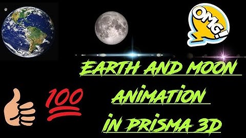 Earth and moon animation in prisma 3D. #prisma 3D#earth#moon#animation#tutorial#Kyana 3D
