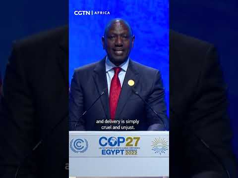 Kenyan President addresses COP27 summit