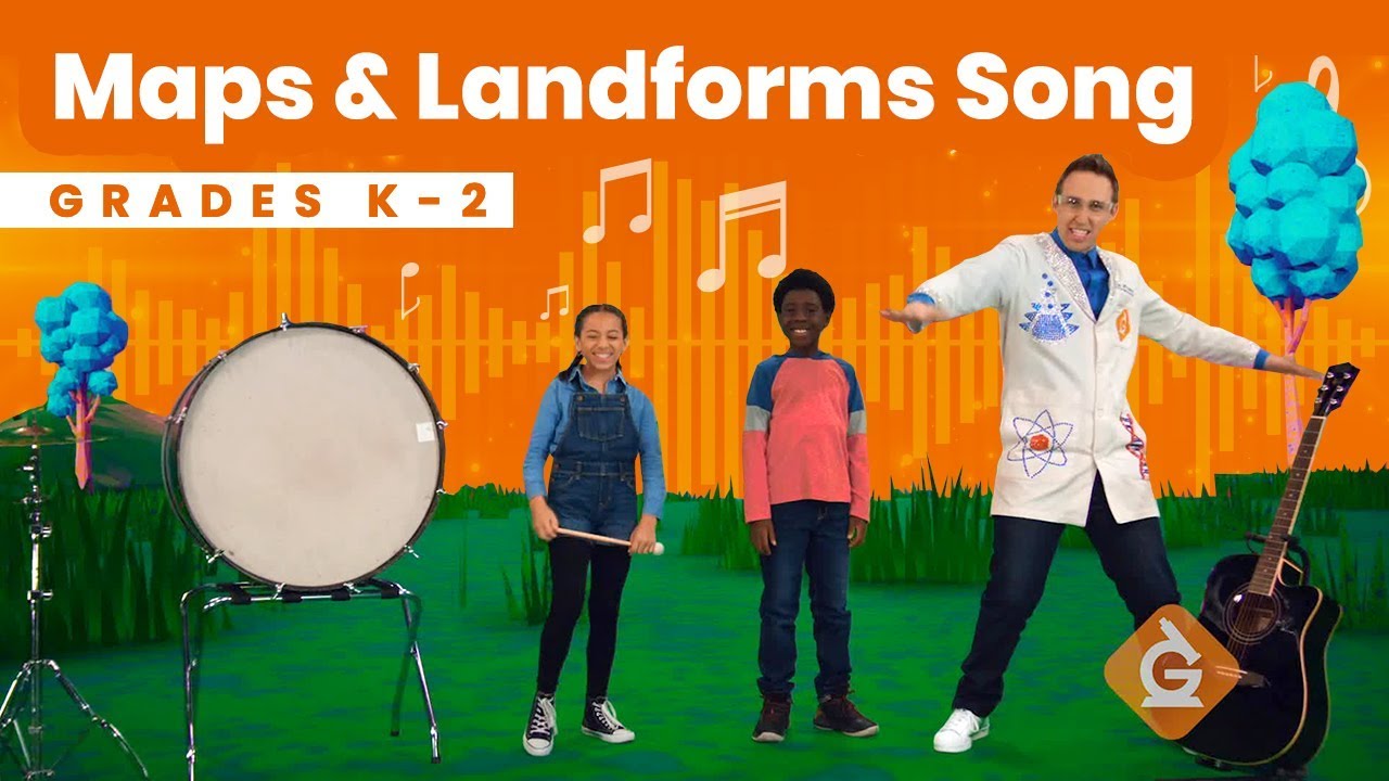 The Maps & Landforms SONG | Science for Kids | Grades K-2 - YouTube