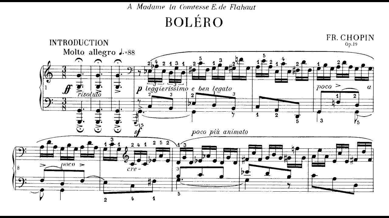Chopin, Bolero Op. 19 (Wunder)
